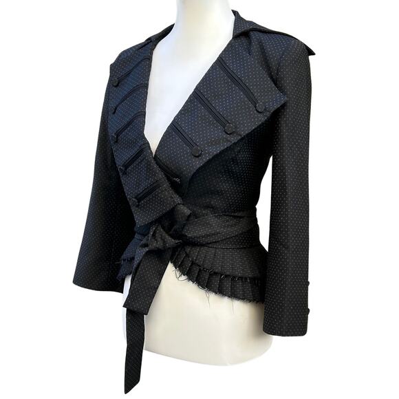 L.A.M.B Womens 2 Piece Blazer Pant Suit, 2005 Dark Navy - Picture 9 of 13